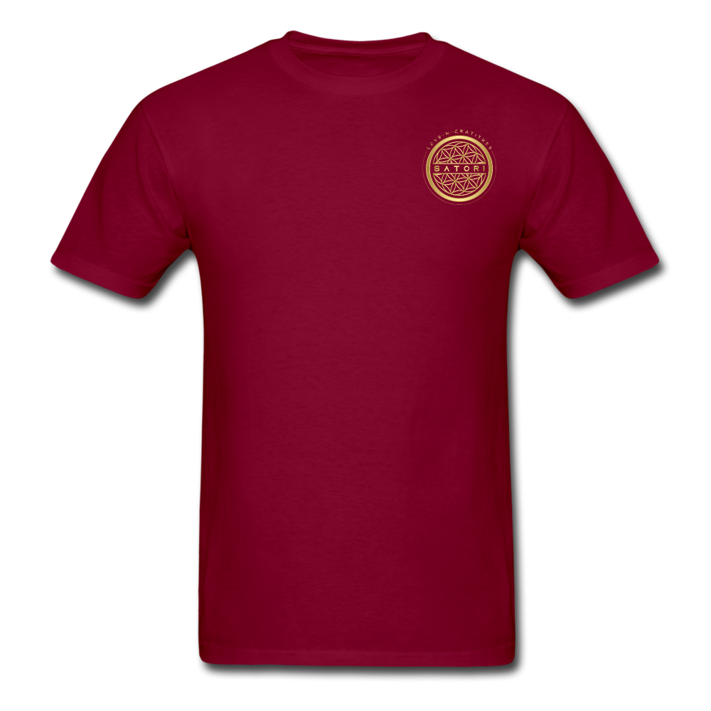 Men's T-Shirt Satori Logo's - burgundy
