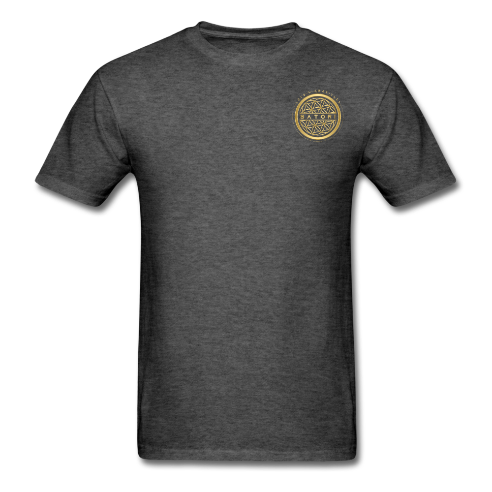 Men's T-Shirt Satori Logo's - heather black