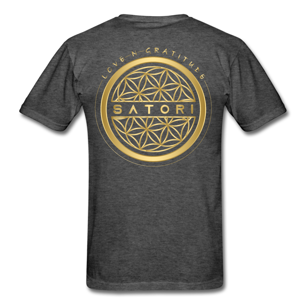 Men's T-Shirt Satori Logo's - heather black
