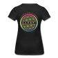 Women’s Premium Organic T-Shirt logo Front & Back Custom Print Sleeve - black