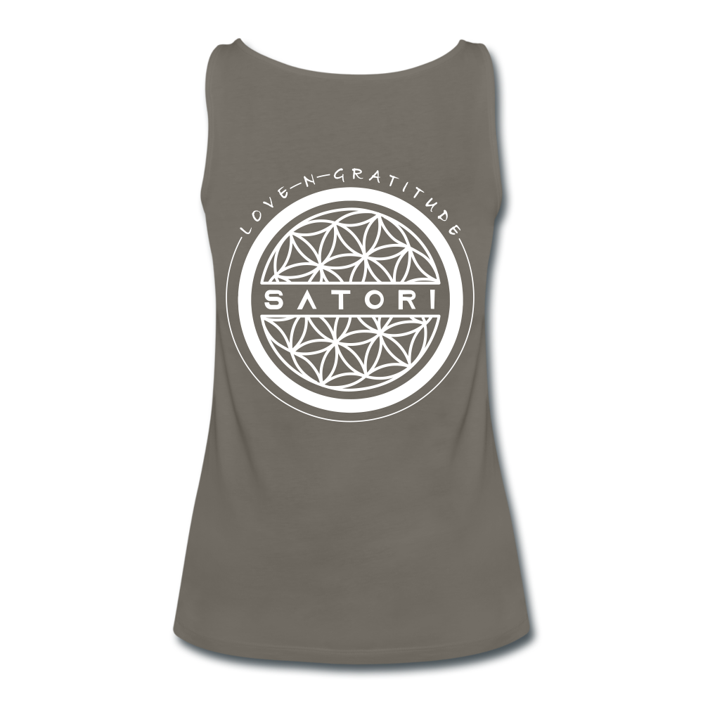 Women’s Premium Tank Top Gratitude - asphalt gray