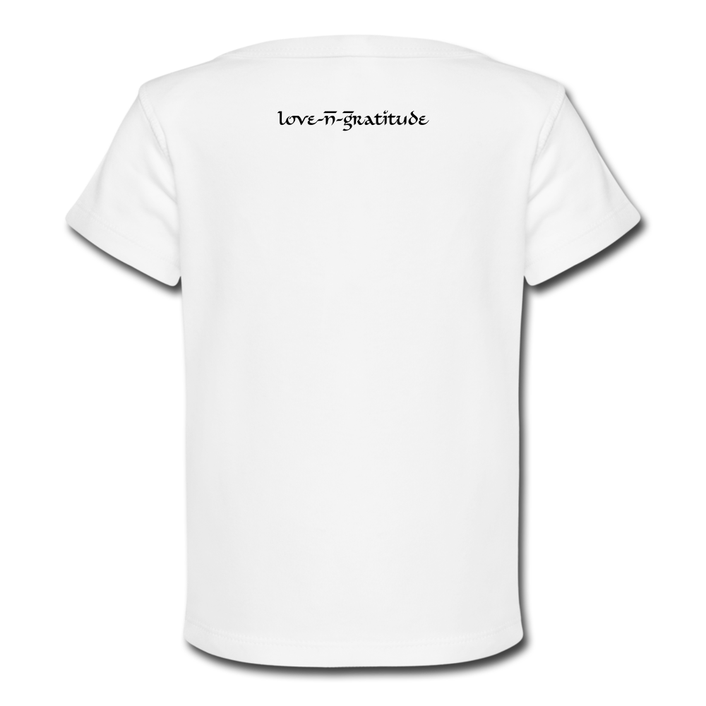 Organic Baby T-Shirt Gratitude - white