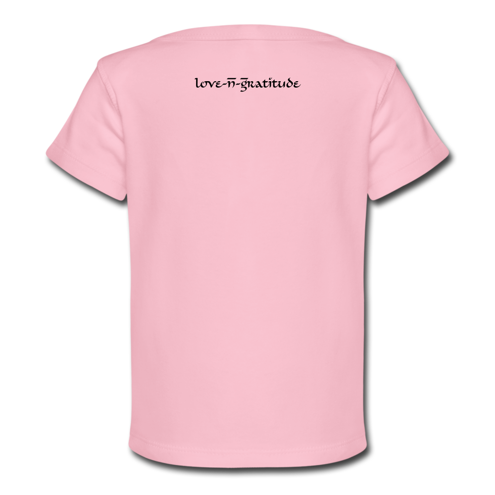 Organic Baby T-Shirt Gratitude - light pink