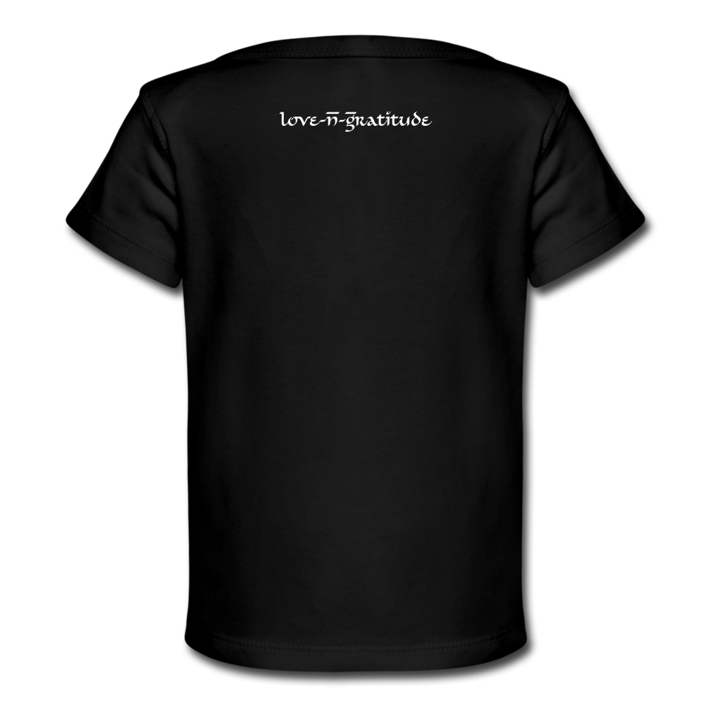Baby Organic T-Shirt Gratitude - black
