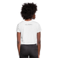 Women's Cropped T-Shirt Custom print front & Back - white
