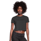 Women's Cropped T-Shirt Custom print front & Back - deep heather