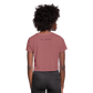 Women's Cropped T-Shirt Custom print front & Back - mauve