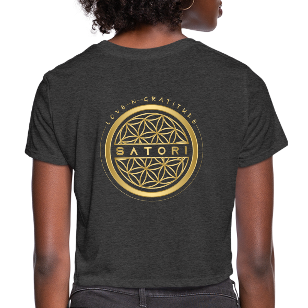 Women's Cropped T-Shirt - deep heather