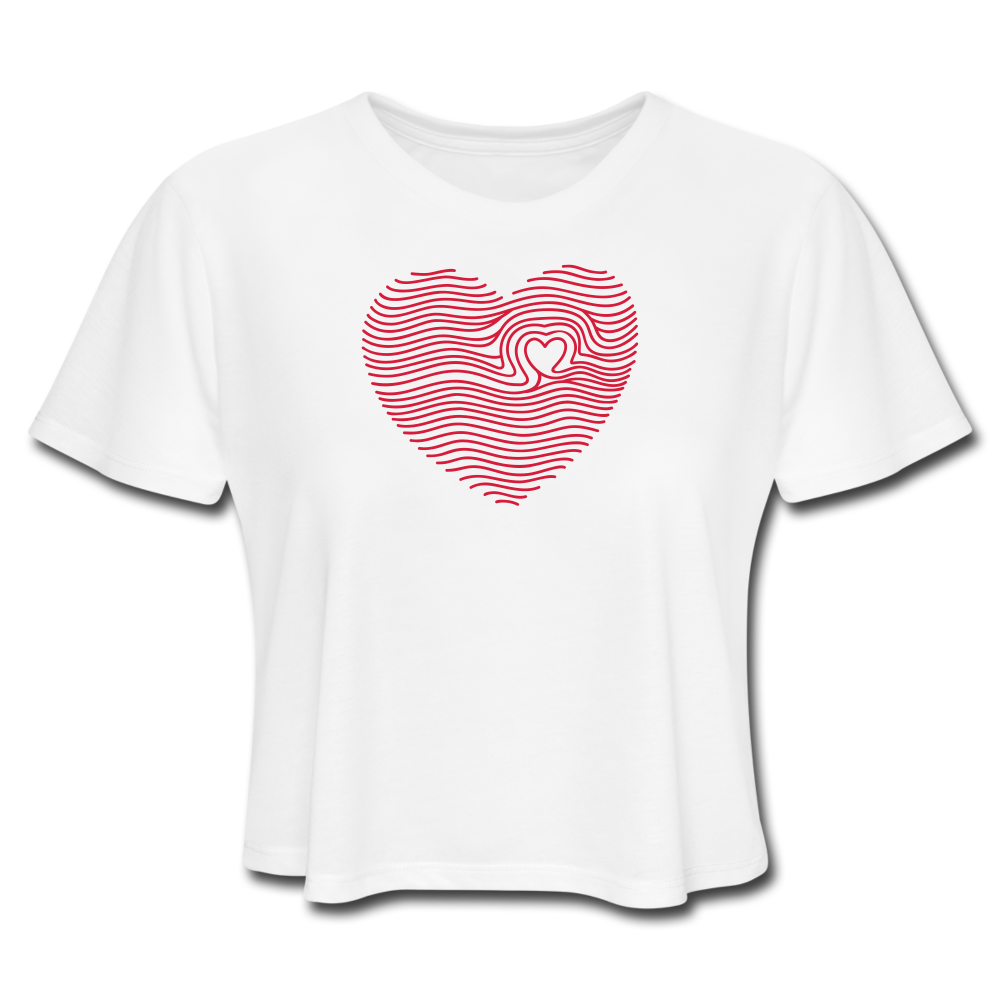 Women's Cropped T-Shirt - white
