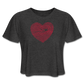 Women's Cropped T-Shirt - deep heather