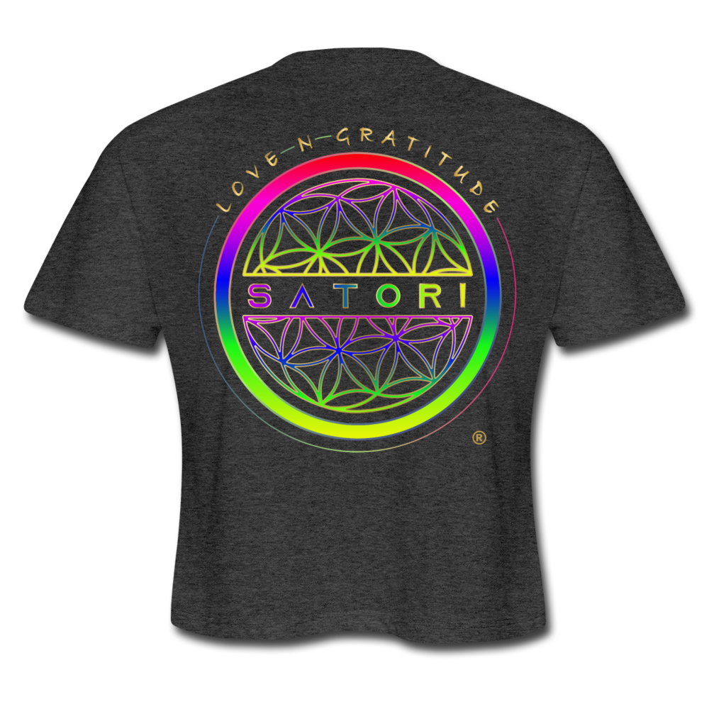 Women's Cropped T-Shirt - deep heather