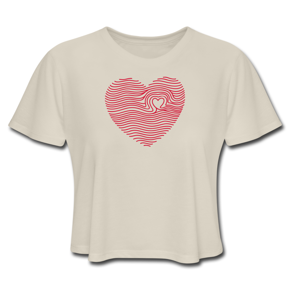 Women's Cropped T-Shirt - dust