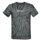 Unisex Tie Dye T-Shirt Love n Gratitude Logo - spider black