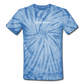 Unisex Tie Dye T-Shirt Love n Gratitude Logo - spider baby blue