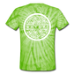 Unisex Tie Dye T-Shirt Love n Gratitude Logo - spider lime green