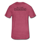 Fitted Cotton/Poly T-Shirt by Next Level Satori Front & Back - heather burgundy