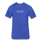 Fitted Cotton/Poly T-Shirt by Next Level - heather royal