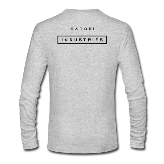 Men's Long Sleeve T-Shirt by Next Level - heather gray