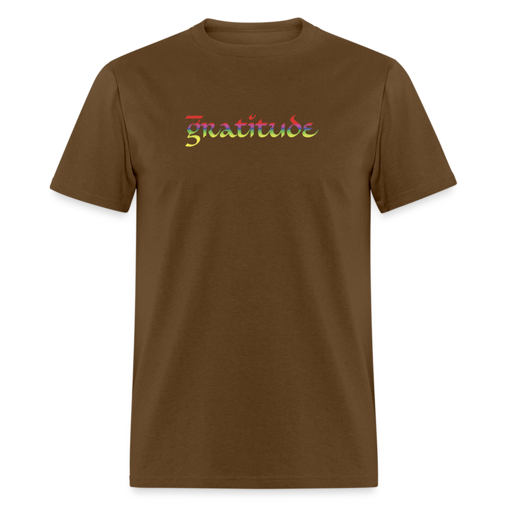 Unisex Classic T-Shirt Coloured Logo - brown